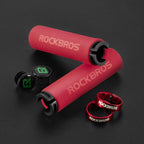 Sponge Bicycle Grips Handle Anti-Skid 3D Silicone Grip Cycling Handlebar Ultralight Bike Grips Foam Single Lock On Bicycle Handle Bar Soft Comfortable Non-Slip Bike Handle Grips For Mountain Beach Cruiser Scooter Stevvex