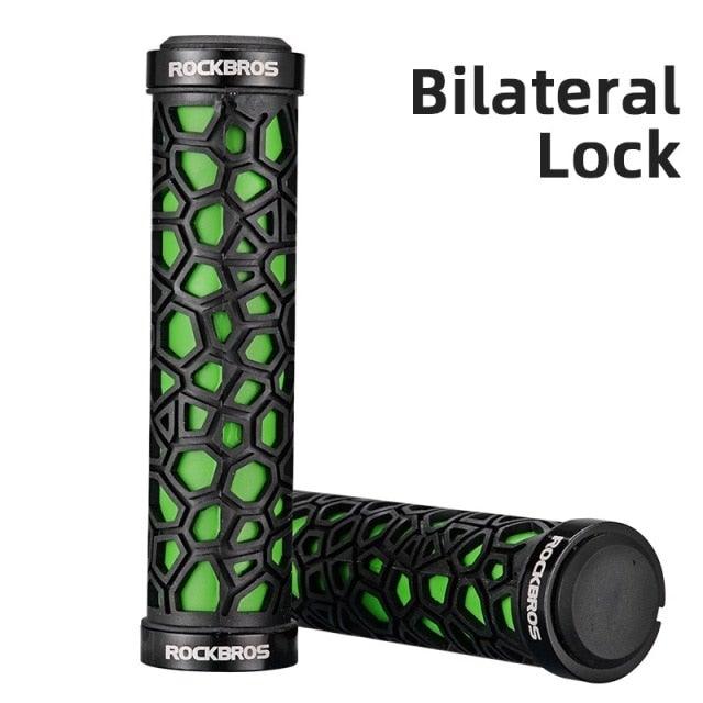 Sponge Bicycle Grips Handle Anti-Skid 3D Silicone Grip Cycling Handlebar Ultralight Bike Grips Foam Single Lock On Bicycle Handle Bar Soft Comfortable Non-Slip Bike Handle Grips For Mountain Beach Cruiser Scooter Stevvex