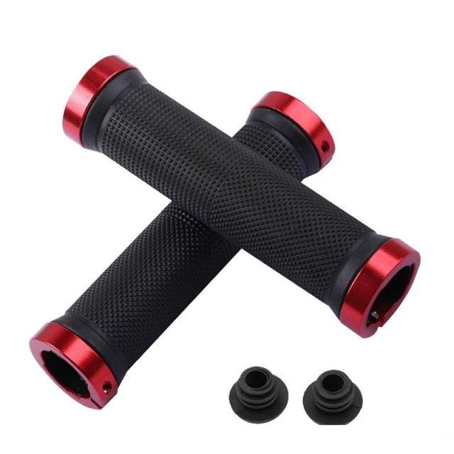 Sponge Bicycle Grips Handle Anti-Skid 3D Silicone Grip Cycling Handlebar Ultralight Bike Grips Foam Single Lock On Bicycle Handle Bar Soft Comfortable Non-Slip Bike Handle Grips For Mountain Beach Cruiser Scooter Stevvex