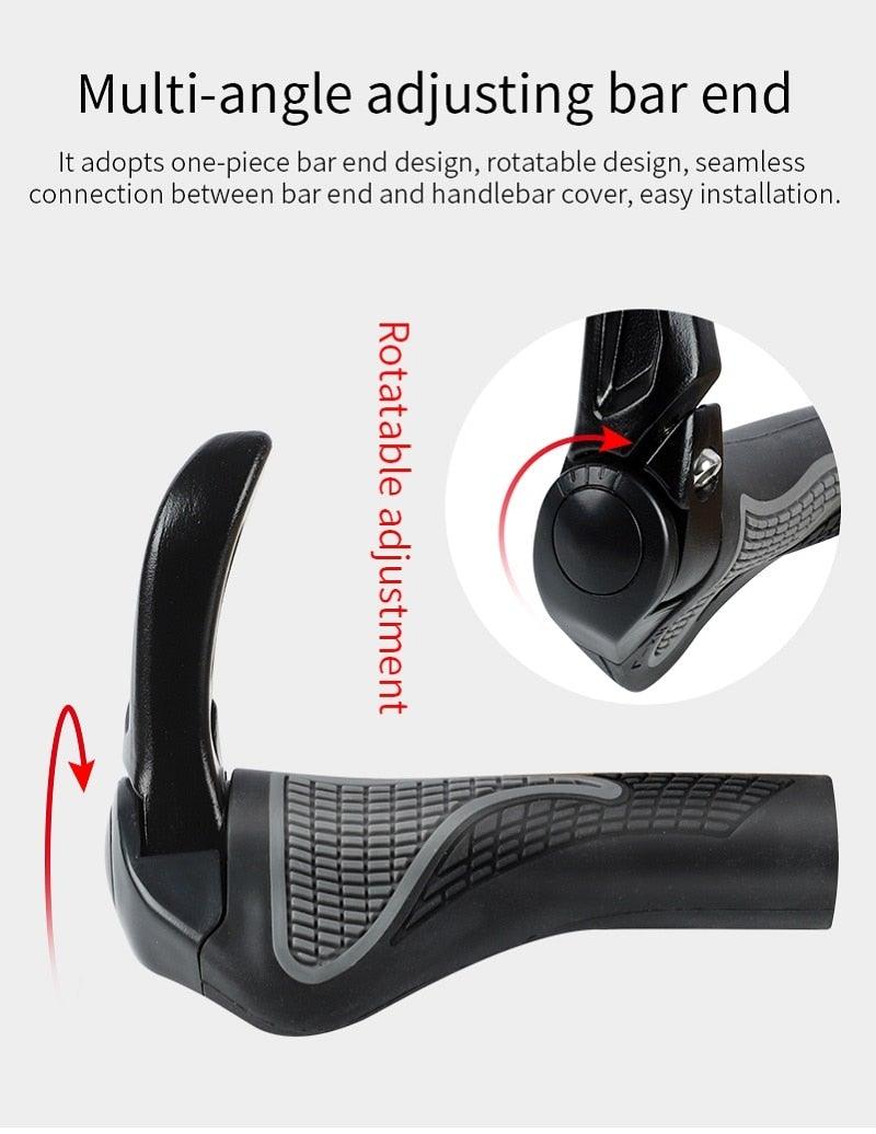 Sponge Bicycle Grips Handle Anti-Skid 3D Silicone Grip Cycling Handlebar Ultralight Bike Grips Foam Single Lock On Bicycle Handle Bar Soft Comfortable Non-Slip Bike Handle Grips For Mountain Beach Cruiser Scooter Stevvex