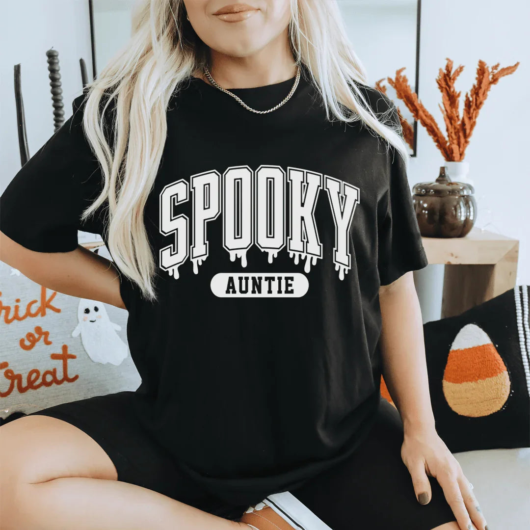 Spooky Auntie Tee Peachy Sunday