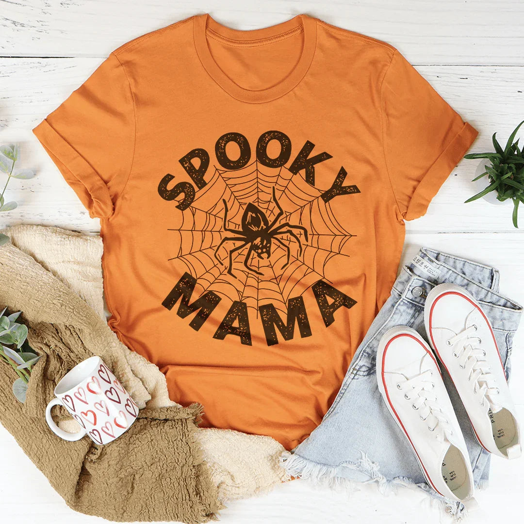 Spooky Mama Spider Web Tee Peachy Sunday