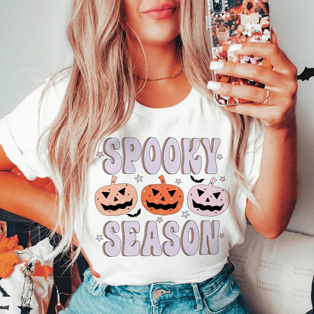 Spooky Season Pumpkins Tee Peachy Sunday