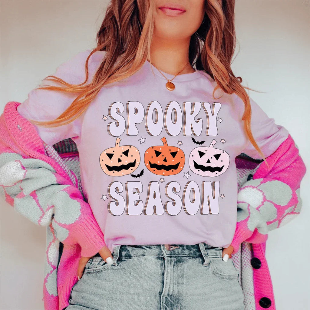 Spooky Season Pumpkins Tee Peachy Sunday