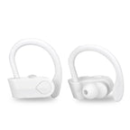 Sport Handsfree Black Wireless Earphone Bluetooth 5.0 Connection Ear Hook in Ear Earbuds Waterproof With Microphone Fast Volume Control Wireless Earbuds Outdoor Workout Over Ear Hooks Sweat Resistance Headphones Stevvex