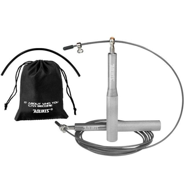 Sport Jump Rope Adjustable Jumping Rope Training Aluminum Skipping Rope Fitness 360 Degree Ball Bearing And Aluminum Alloy Non-Slip Handle Rope For Training Fitness Home Stevvex