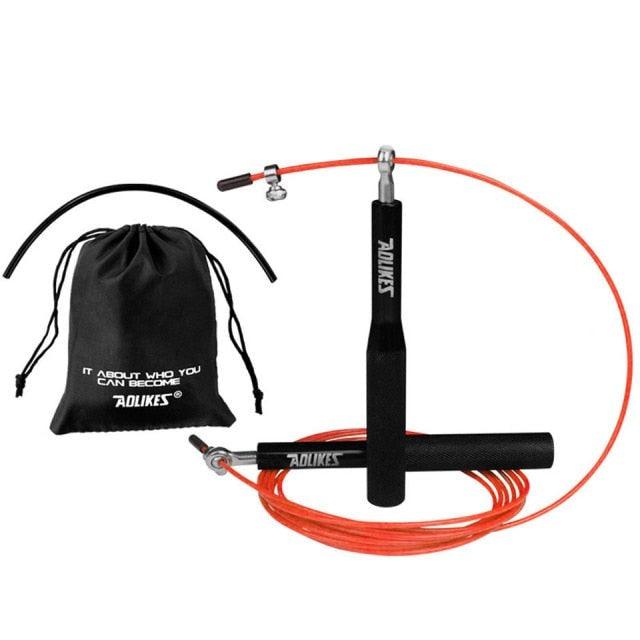 Sport Jump Rope Adjustable Jumping Rope Training Aluminum Skipping Rope Fitness 360 Degree Ball Bearing And Aluminum Alloy Non-Slip Handle Rope For Training Fitness Home Stevvex