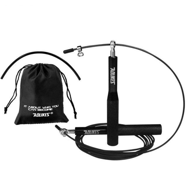 Sport Jump Rope Adjustable Jumping Rope Training Aluminum Skipping Rope Fitness 360 Degree Ball Bearing And Aluminum Alloy Non-Slip Handle Rope For Training Fitness Home Stevvex
