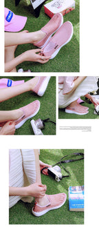 Sport Mesh Breathable Women Shoes Fashion Sports Soft Comfortable Women Shoes Fashion Slip-On Sports Shoes Soft Sole Breathable Comfortable Running Walking Shoes Stevvex