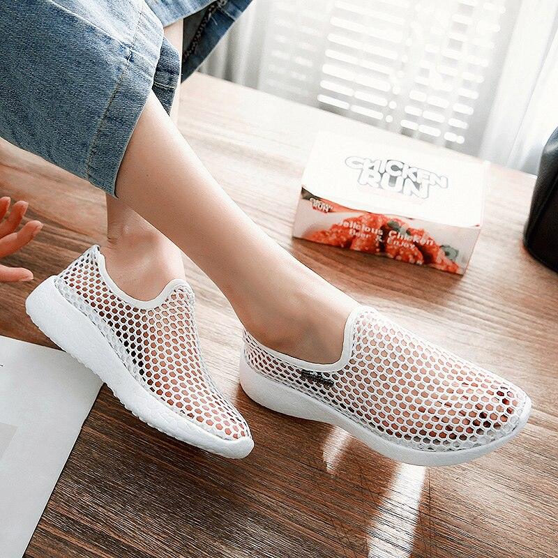 Sport Mesh Breathable Women Shoes Fashion Sports Soft Comfortable Women Shoes Fashion Slip-On Sports Shoes Soft Sole Breathable Comfortable Running Walking Shoes Stevvex