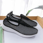 Sport Mesh Breathable Women Shoes Fashion Sports Soft Comfortable Women Shoes Fashion Slip-On Sports Shoes Soft Sole Breathable Comfortable Running Walking Shoes Stevvex