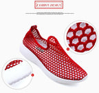 Sport Mesh Breathable Women Shoes Fashion Sports Soft Comfortable Women Shoes Fashion Slip-On Sports Shoes Soft Sole Breathable Comfortable Running Walking Shoes Stevvex