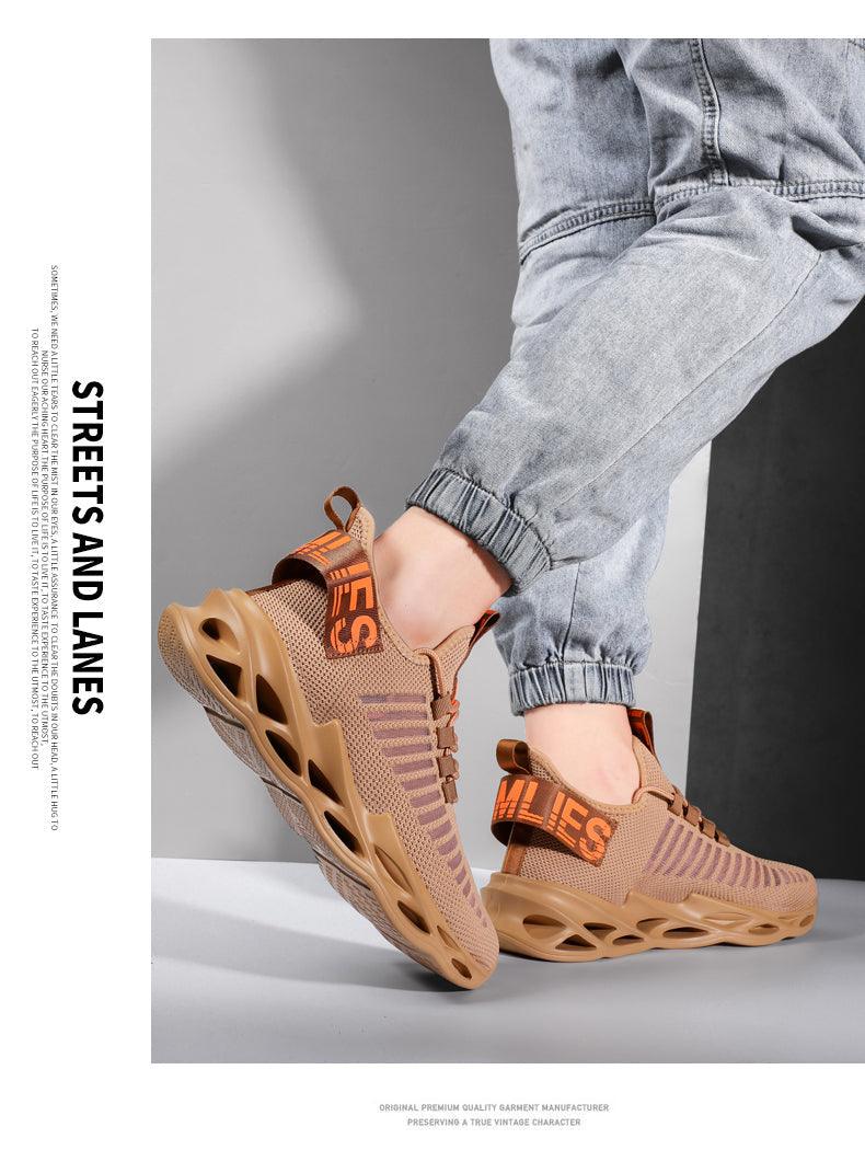 Sport New Mens Sneakers Breathable Running Shoes Outdoor Running Tennis Blade Sneakers Sport Fashion Comfortable Casual Couples Gym Mens Casual Walking Sneakers Stevvex
