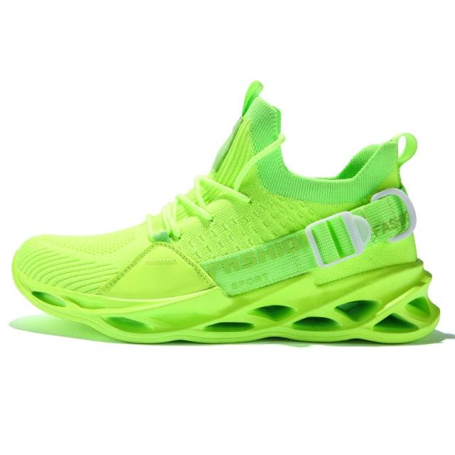 Sport New Mens Sneakers Breathable Running Shoes Outdoor Running Tennis Blade Sneakers Sport Fashion Comfortable Casual Couples Gym Mens Casual Walking Sneakers Stevvex