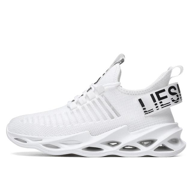 Sport New Mens Sneakers Breathable Running Shoes Outdoor Running Tennis Blade Sneakers Sport Fashion Comfortable Casual Couples Gym Mens Casual Walking Sneakers Stevvex