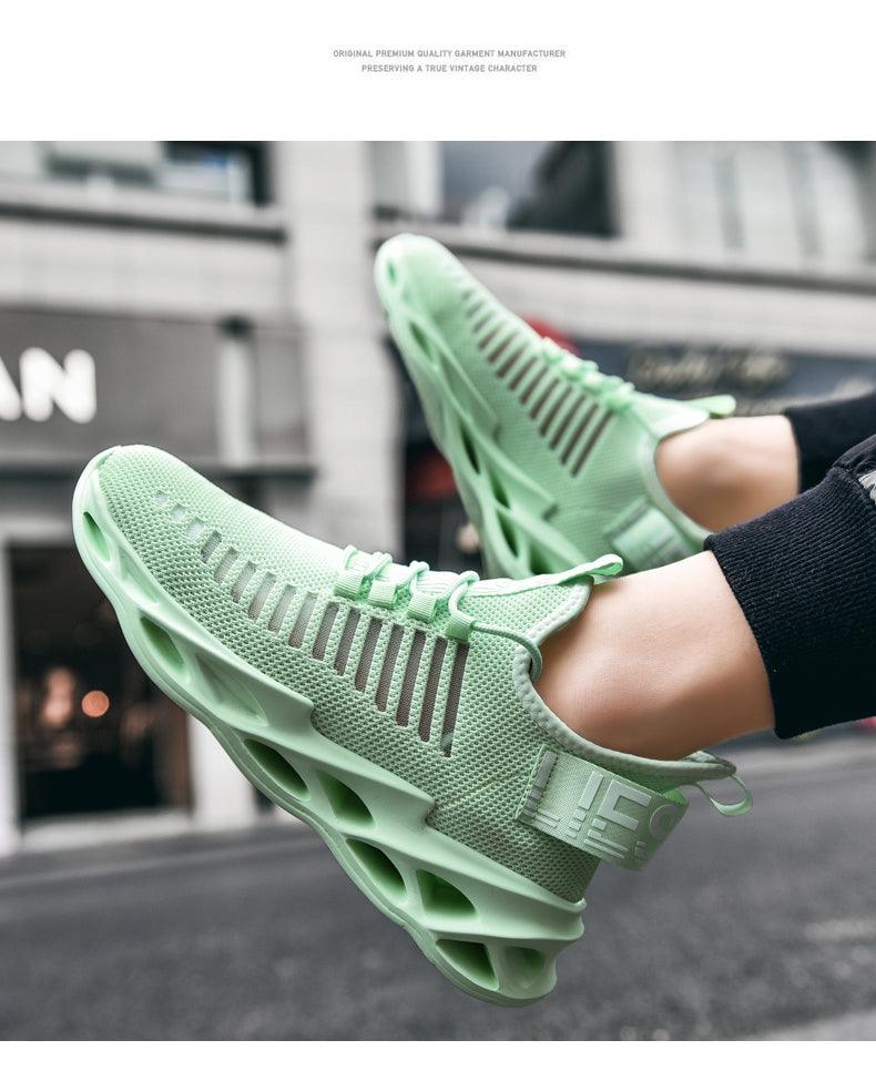 Sport New Mens Sneakers Breathable Running Shoes Outdoor Running Tennis Blade Sneakers Sport Fashion Comfortable Casual Couples Gym Mens Casual Walking Sneakers Stevvex