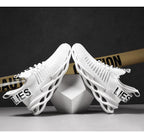 Sport New Mens Sneakers Breathable Running Shoes Outdoor Running Tennis Blade Sneakers Sport Fashion Comfortable Casual Couples Gym Mens Casual Walking Sneakers Stevvex