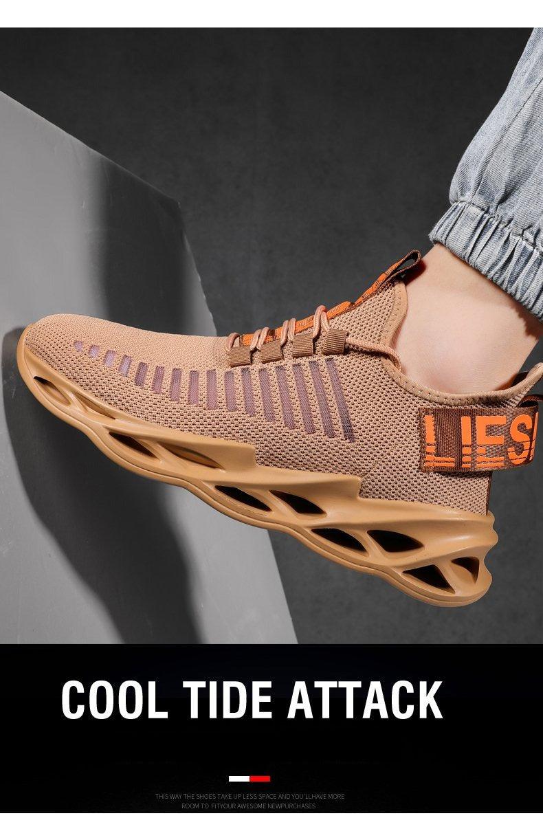 Sport New Mens Sneakers Breathable Running Shoes Outdoor Running Tennis Blade Sneakers Sport Fashion Comfortable Casual Couples Gym Mens Casual Walking Sneakers Stevvex