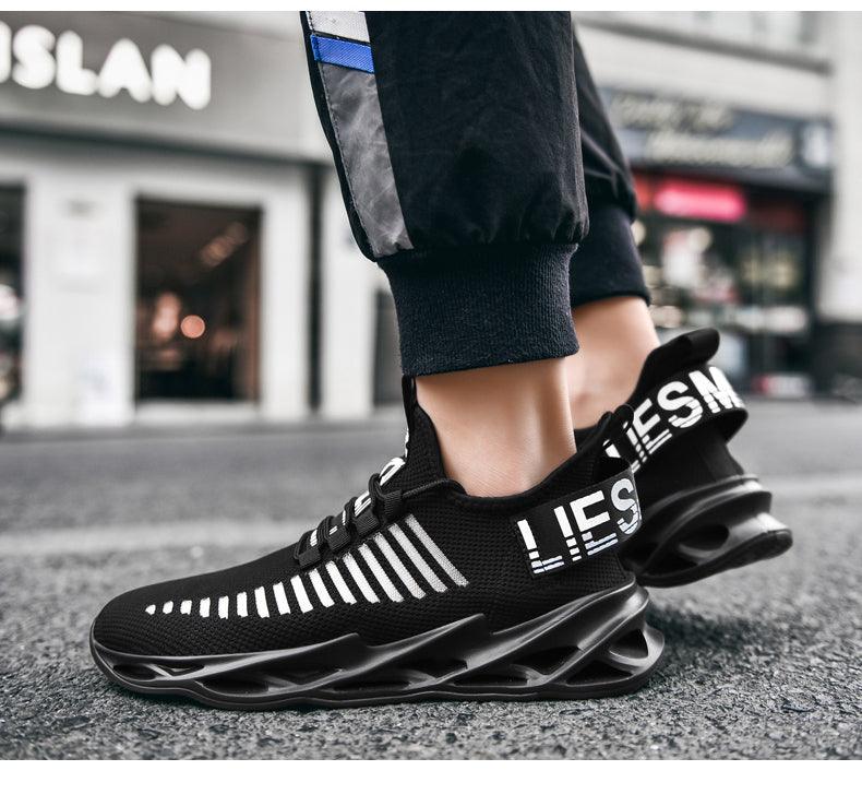 Sport New Mens Sneakers Breathable Running Shoes Outdoor Running Tennis Blade Sneakers Sport Fashion Comfortable Casual Couples Gym Mens Casual Walking Sneakers Stevvex