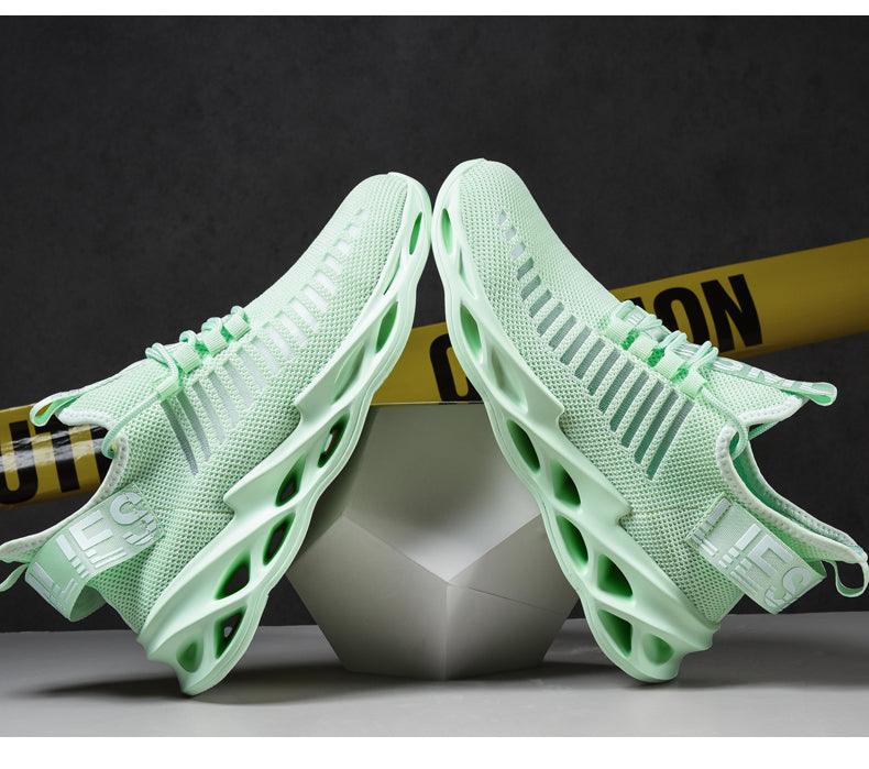 Sport New Mens Sneakers Breathable Running Shoes Outdoor Running Tennis Blade Sneakers Sport Fashion Comfortable Casual Couples Gym Mens Casual Walking Sneakers Stevvex