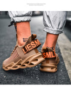 Sport New Mens Sneakers Breathable Running Shoes Outdoor Running Tennis Blade Sneakers Sport Fashion Comfortable Casual Couples Gym Mens Casual Walking Sneakers Stevvex