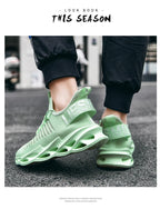 Sport New Mens Sneakers Breathable Running Shoes Outdoor Running Tennis Blade Sneakers Sport Fashion Comfortable Casual Couples Gym Mens Casual Walking Sneakers Stevvex