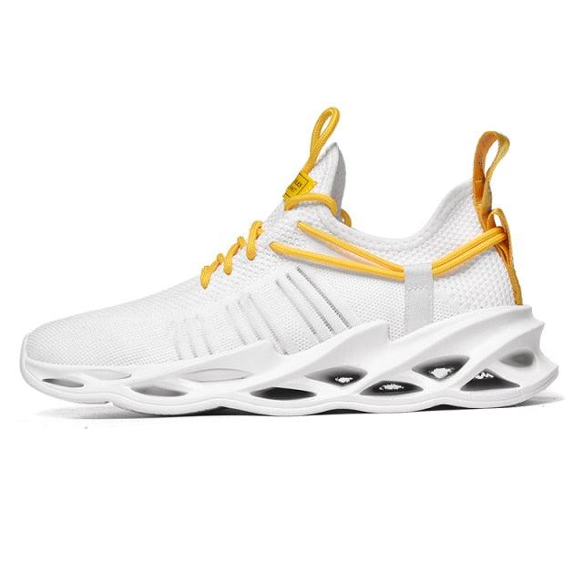 Sport New Mens Sneakers Breathable Running Shoes Outdoor Running Tennis Blade Sneakers Sport Fashion Comfortable Casual Couples Gym Mens Casual Walking Sneakers Stevvex