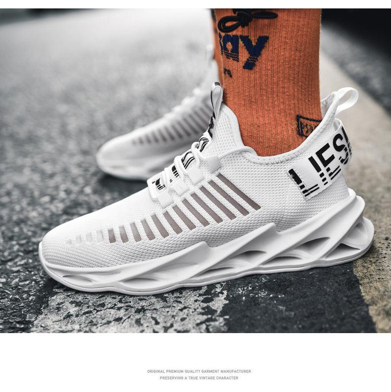 Sport New Mens Sneakers Breathable Running Shoes Outdoor Running Tennis Blade Sneakers Sport Fashion Comfortable Casual Couples Gym Mens Casual Walking Sneakers Stevvex