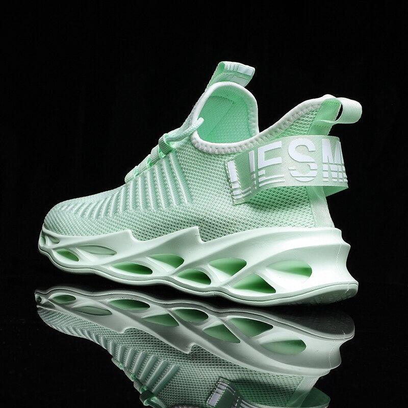 Sport New Mens Sneakers Breathable Running Shoes Outdoor Running Tennis Blade Sneakers Sport Fashion Comfortable Casual Couples Gym Mens Casual Walking Sneakers Stevvex