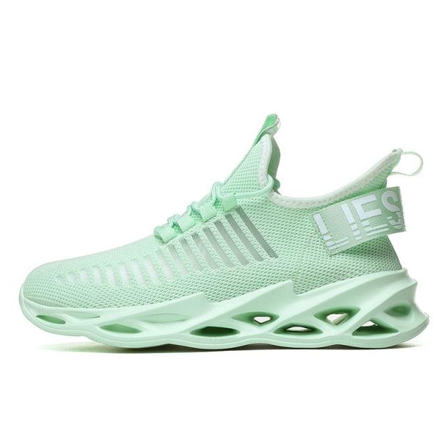 Sport New Mens Sneakers Breathable Running Shoes Outdoor Running Tennis Blade Sneakers Sport Fashion Comfortable Casual Couples Gym Mens Casual Walking Sneakers Stevvex