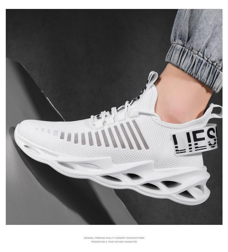 Sport New Mens Sneakers Breathable Running Shoes Outdoor Running Tennis Blade Sneakers Sport Fashion Comfortable Casual Couples Gym Mens Casual Walking Sneakers Stevvex