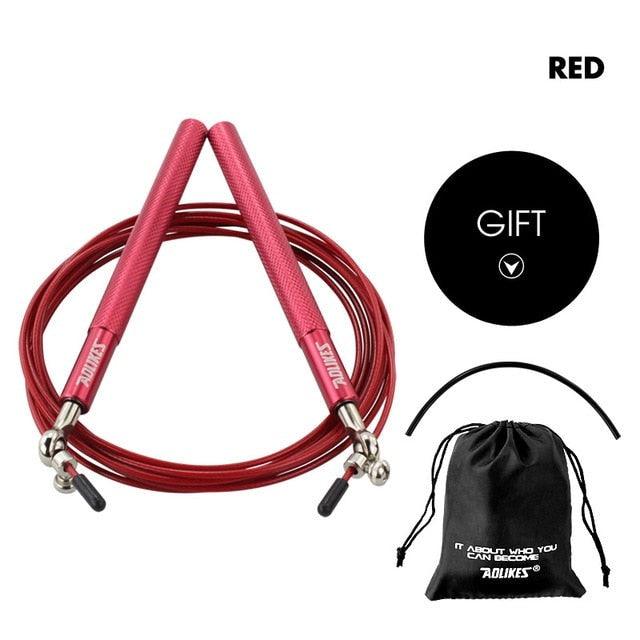 Sport Speed Jump Rope Professional Skipping Rope Adjustable Length Ergonomic Design Jumping Ropes For Speed Workout Ideal For Boxing Fitness Skip Workout Training Stevvex