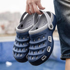 Sport Summer Flip Flop Slipper Mans Summer Sandals Working Gym Non Slip Water Shoes With Adjustable Strap Lightweight Slip On Leather Clogs