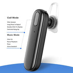 Sport Wireless Earbuds With Mic For Cycling Driving HD Call Bluetooth Noise Isolating Wireless Earbuds Single Headphone Microphone Touch Control Headset Waterproof Quality Voice Sport Earphones For Outdoor Running Gym Workout Stevvex