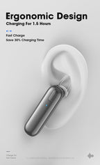 Sport Wireless Earbuds With Mic For Cycling Driving HD Call Bluetooth Noise Isolating Wireless Earbuds Single Headphone Microphone Touch Control Headset Waterproof Quality Voice Sport Earphones For Outdoor Running Gym Workout Stevvex