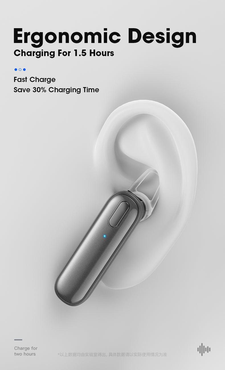 Sport Wireless Earbuds With Mic For Cycling Driving HD Call Bluetooth Noise Isolating Wireless Earbuds Single Headphone Microphone Touch Control Headset Waterproof Quality Voice Sport Earphones For Outdoor Running Gym Workout Stevvex