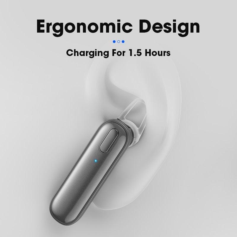 Sport Wireless Earbuds With Mic For Cycling Driving HD Call Bluetooth Noise Isolating Wireless Earbuds Single Headphone Microphone Touch Control Headset Waterproof Quality Voice Sport Earphones For Outdoor Running Gym Workout Stevvex