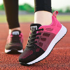 Sport Women Casual Shoes Fashion Breathable Walking Mesh Flat Sneakers Women Gym Vulcanized Tenis Walking Shoes Breathable Lightweight Casual Comfort Fashion Sneaker