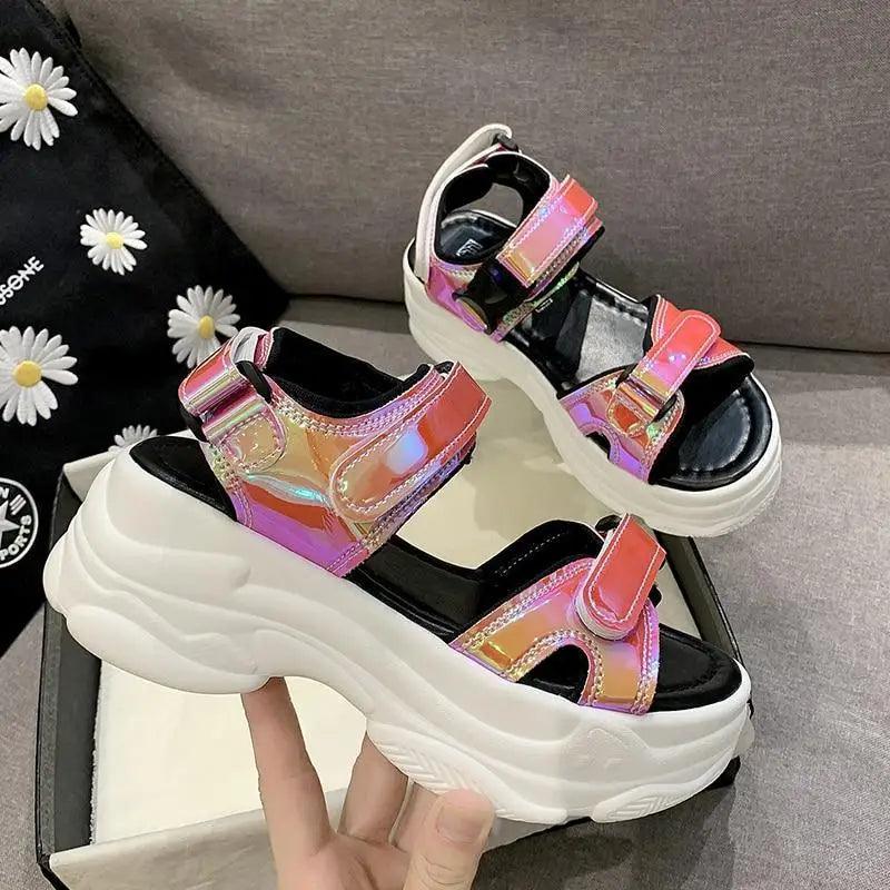 Sport Womens Colorful Sandals Cool Beach Fashion High Comfortable Stylish Women Sandals Stevvex