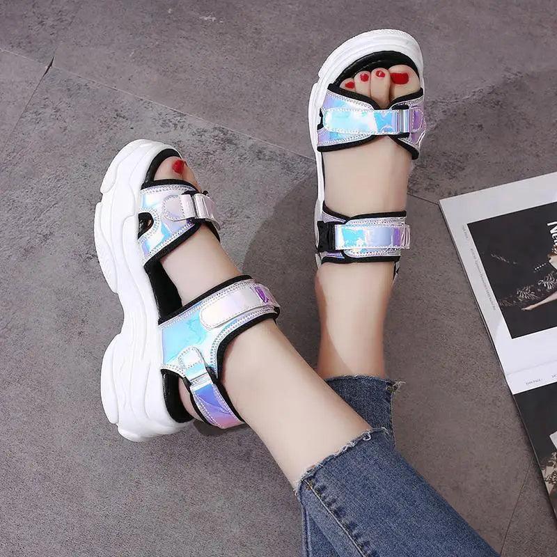 Sport Womens Colorful Sandals Cool Beach Fashion High Comfortable Stylish Women Sandals Stevvex