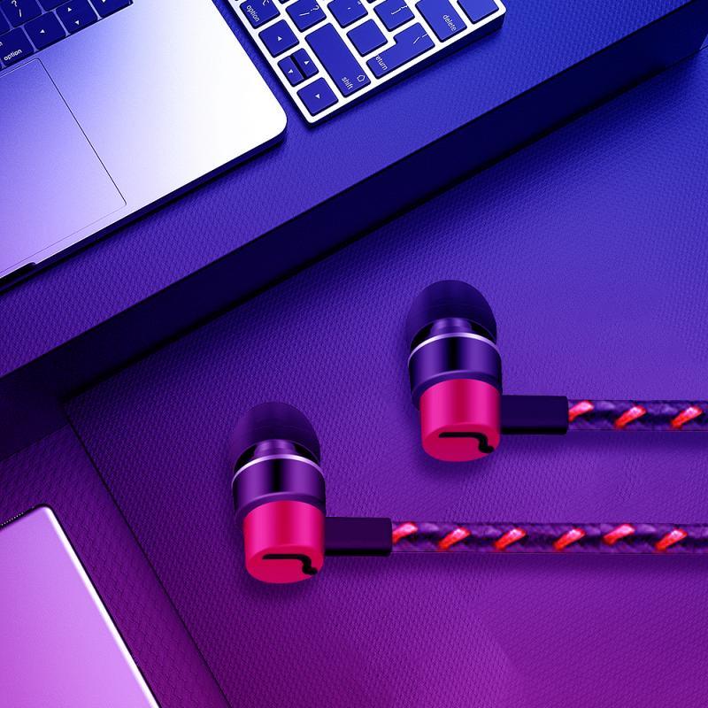 Sports Headphones Wired Gaming In Ear Earbuds Monitor Earphones With Mic Stereo Sound Volume Control  3.5mm Wired Headphones With Bass Earbuds Stereo Earphone Music Sport Gaming Headset With Mic Simple Earphones Stevvex
