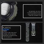 Sports Military Kids Digital Watches Student Childrens Watch Fashion Luminous Led Alarm Camouflage Green Waterproof Digital Sport Watches For Kids Birthday Presents Gifts Stevvex