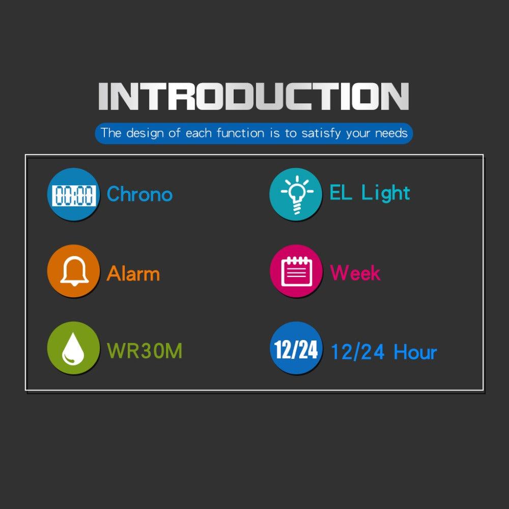 Sports Military Kids Digital Watches Student Childrens Watch Fashion Luminous Led Alarm Camouflage Green Waterproof Digital Sport Watches For Kids Birthday Presents Gifts Stevvex