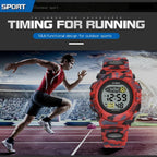 Sports Military Kids Digital Watches Student Childrens Watch Fashion Luminous Led Alarm Camouflage Green Waterproof Digital Sport Watches For Kids Birthday Presents Gifts Stevvex