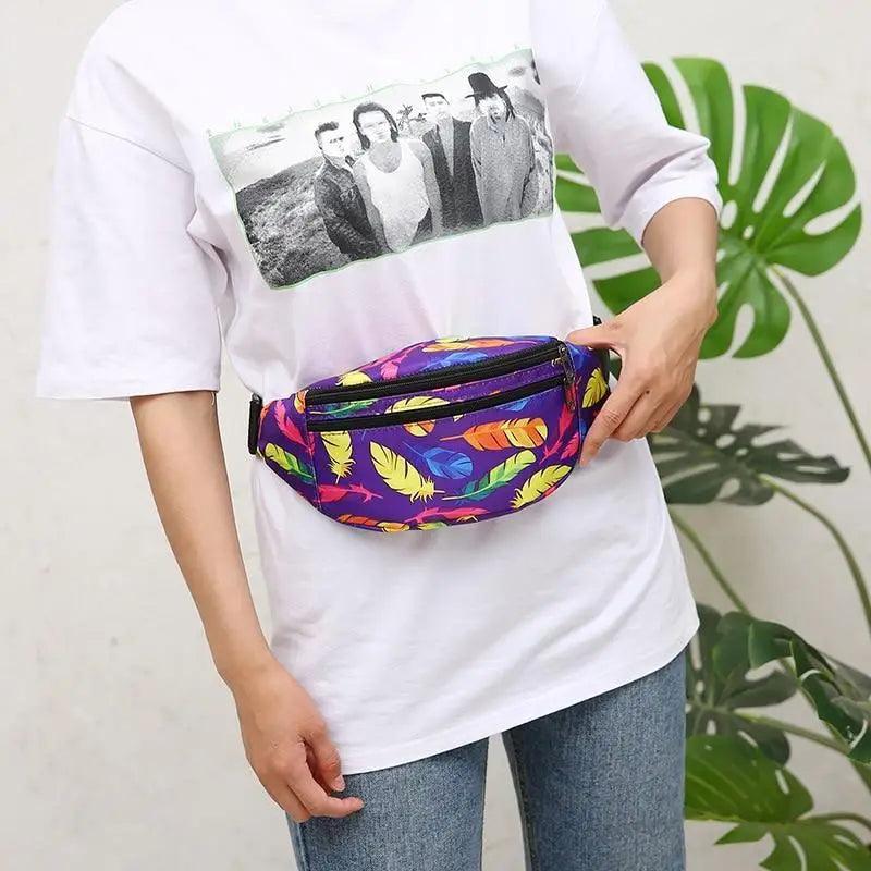 Sports Running Stylish Waist Belt Colorful Printed Cross Body Fashion Chest Bag New Travel And Outdoor Chest Bag Stevvex
