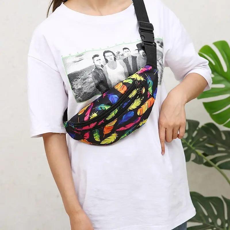 Sports Running Stylish Waist Belt Colorful Printed Cross Body Fashion Chest Bag New Travel And Outdoor Chest Bag Stevvex