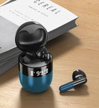 Sports WearableWireless  Headphones Fast Conecting Music Sweatproof Wireless Earbuds Smart LED Display Bluetooth Earphones HD Call Headphone With Microphone Touch Control Waterproof Headset With Charging Case 300mAH Stevvex