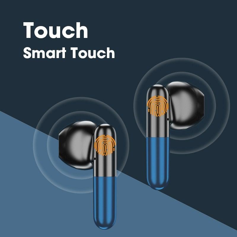 Sports WearableWireless  Headphones Fast Conecting Music Sweatproof Wireless Earbuds Smart LED Display Bluetooth Earphones HD Call Headphone With Microphone Touch Control Waterproof Headset With Charging Case 300mAH Stevvex