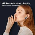 Sports WearableWireless  Headphones Fast Conecting Music Sweatproof Wireless Earbuds Smart LED Display Bluetooth Earphones HD Call Headphone With Microphone Touch Control Waterproof Headset With Charging Case 300mAH Stevvex