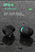 Sports Wireless Wearable Music Headphones Sweatproof LED Display Wireless Charging Case Bluetooth 5.1 Headset Game Real Earphone Radio In-ear Driver Headphones Earbuds For Outdoor Workout Stevvex